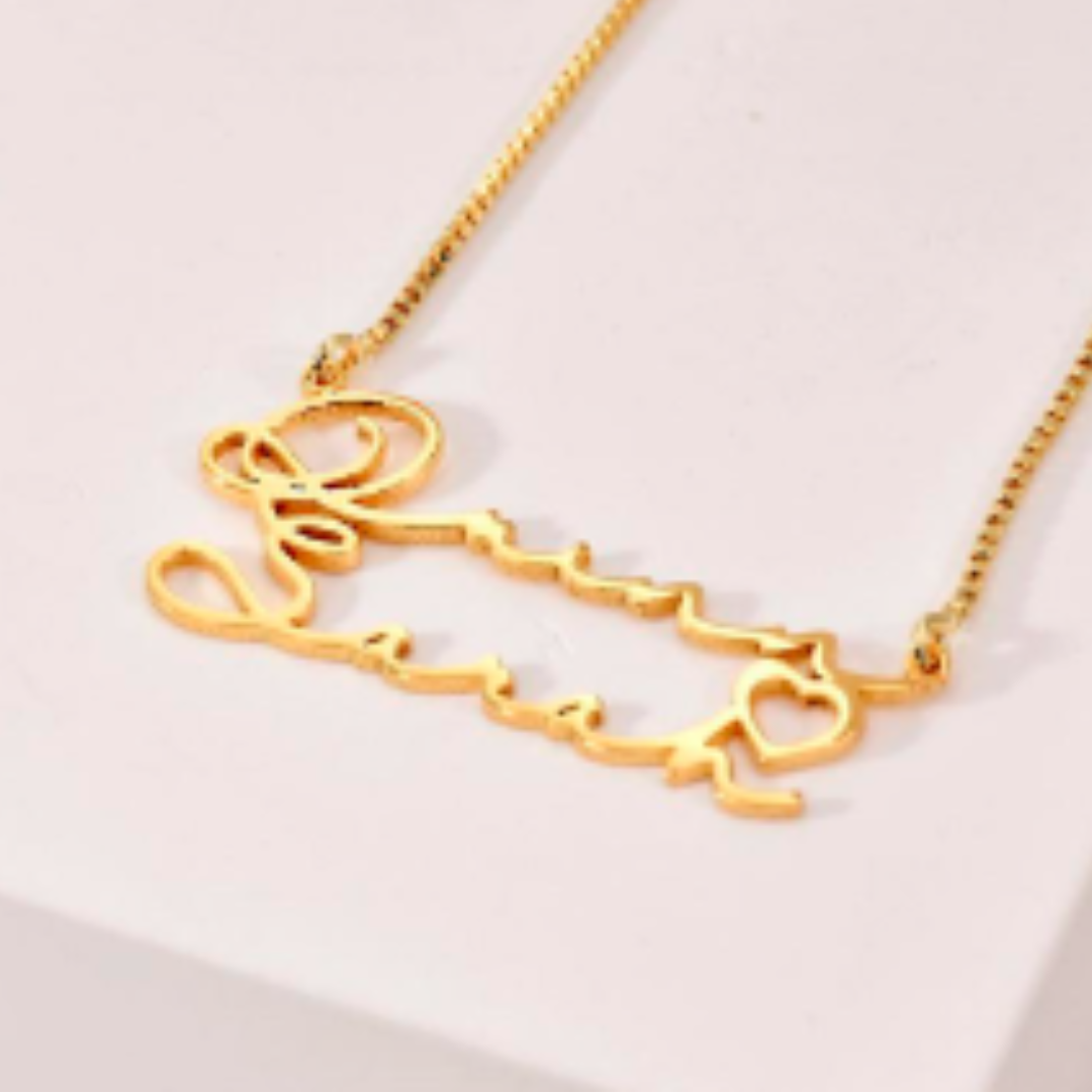 Custom Double Name Necklace