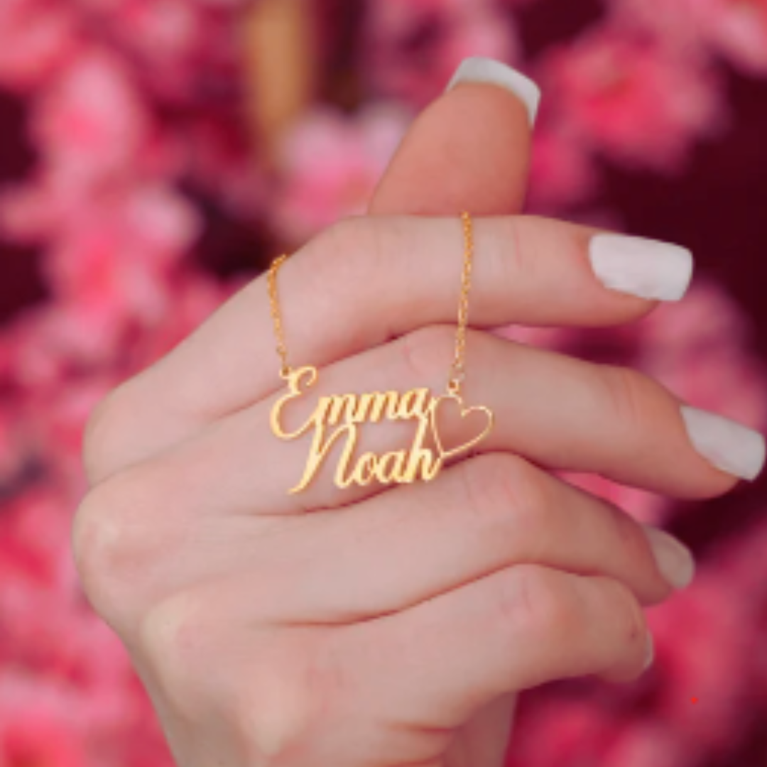 Custom Double Name Necklace