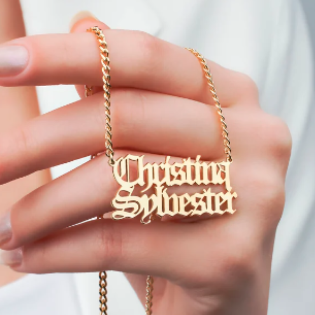 Custom Double Name Necklace