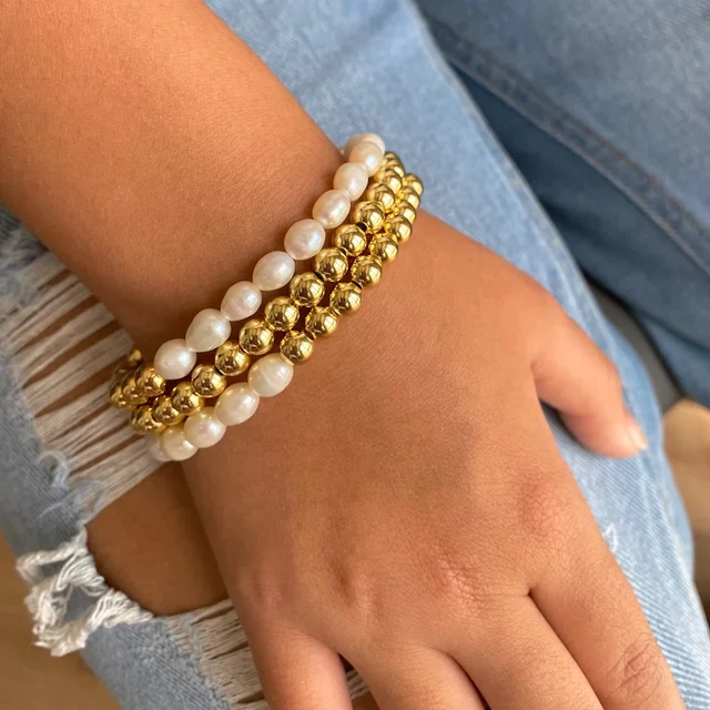 Fresh Water Pearl String Bracelet