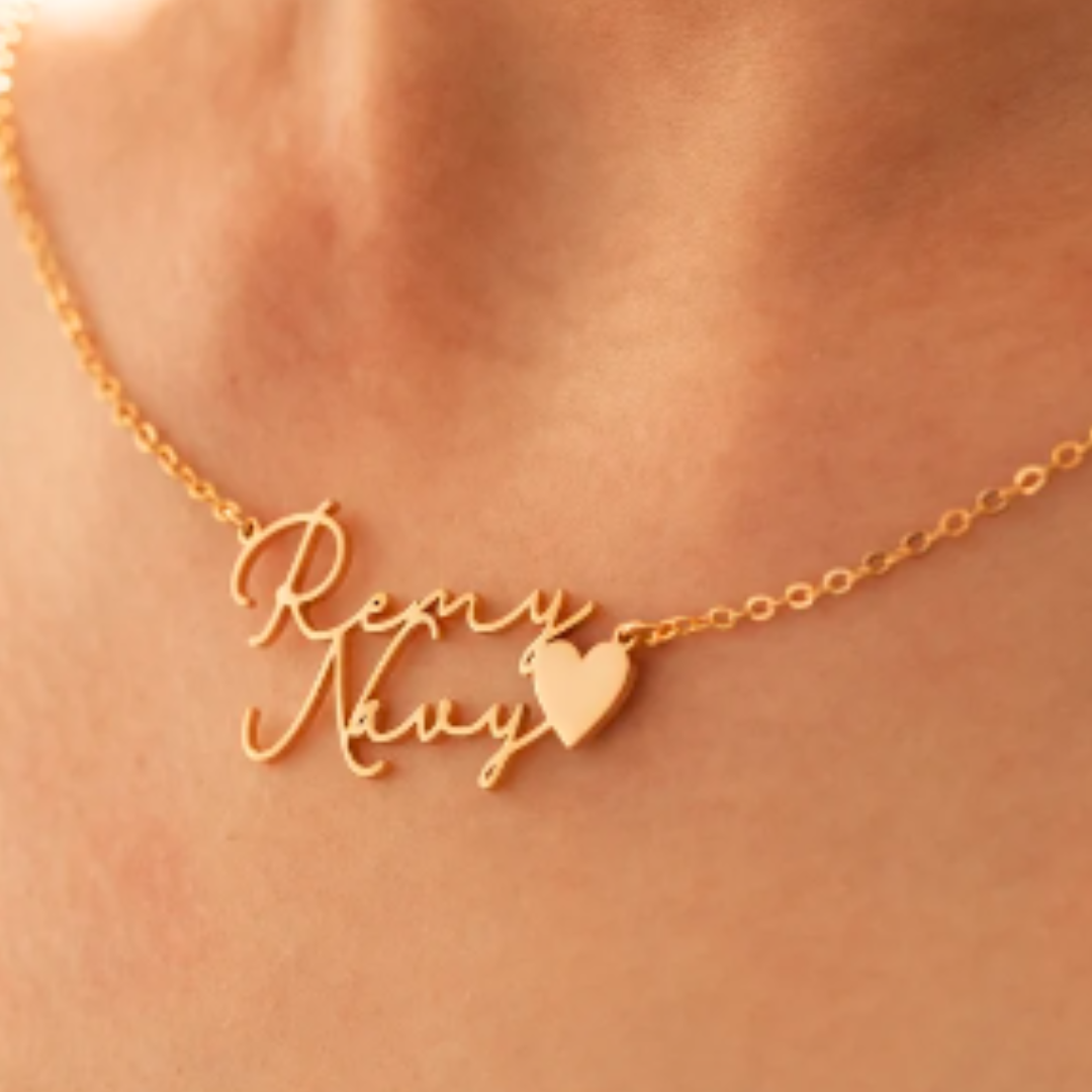 Custom Double Name Necklace