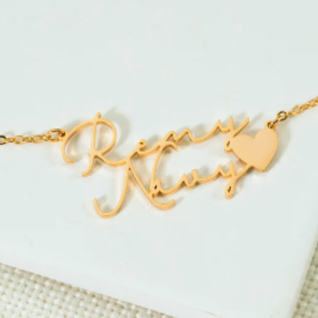 Custom Double Name Necklace