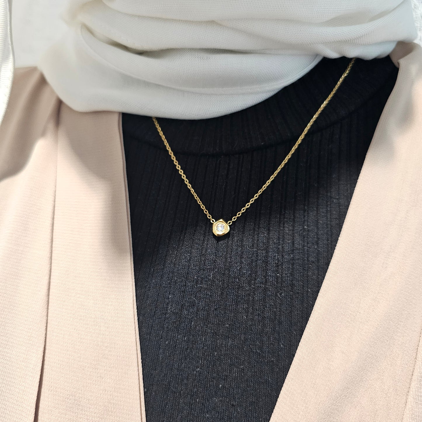 Dainty Single Gem Necklace