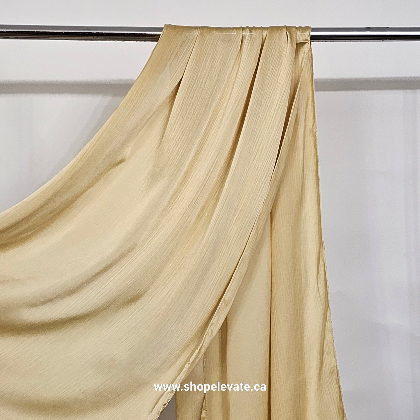 Matte Crepe Satin - Light Gold