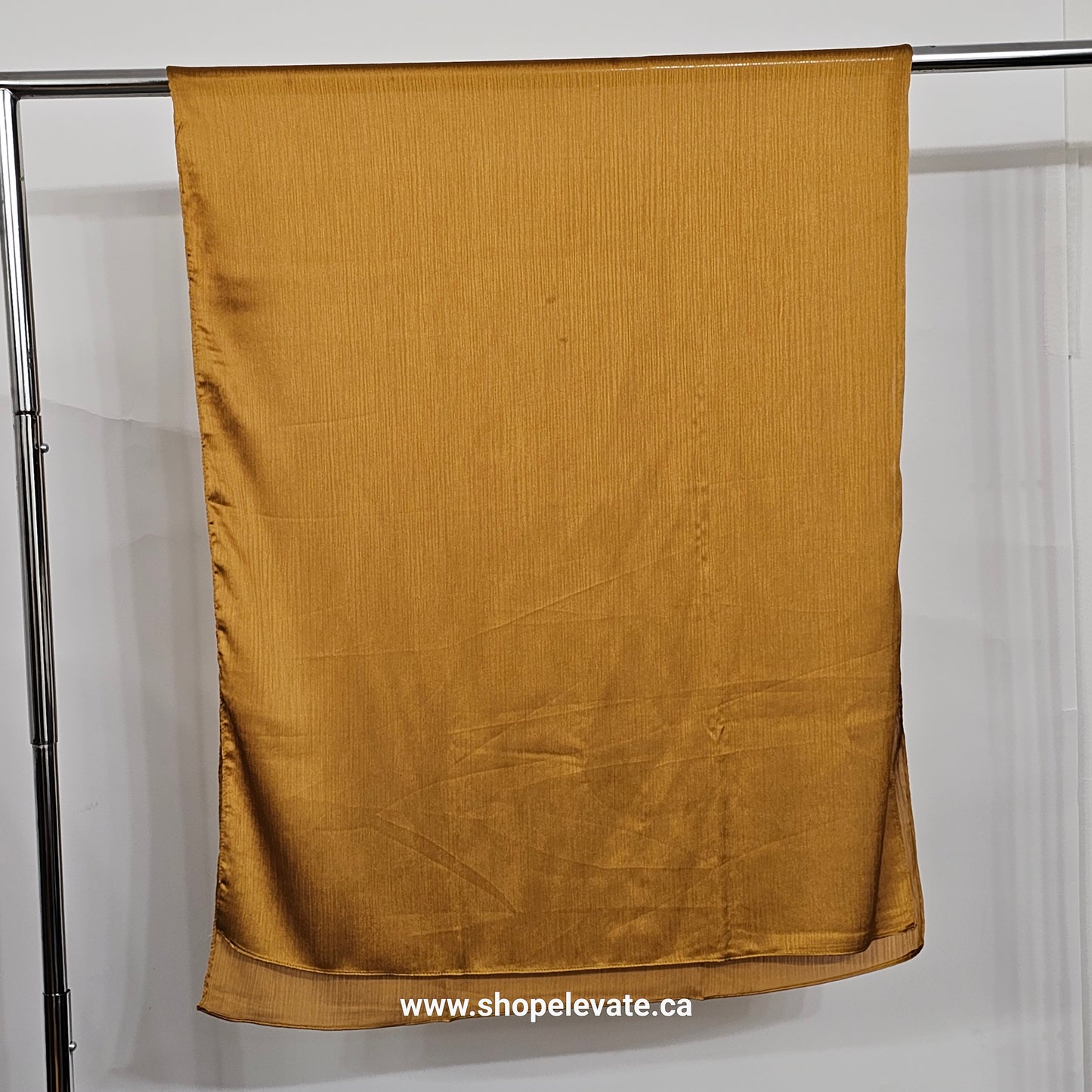 Matte Crepe Satin - Mustard Gold