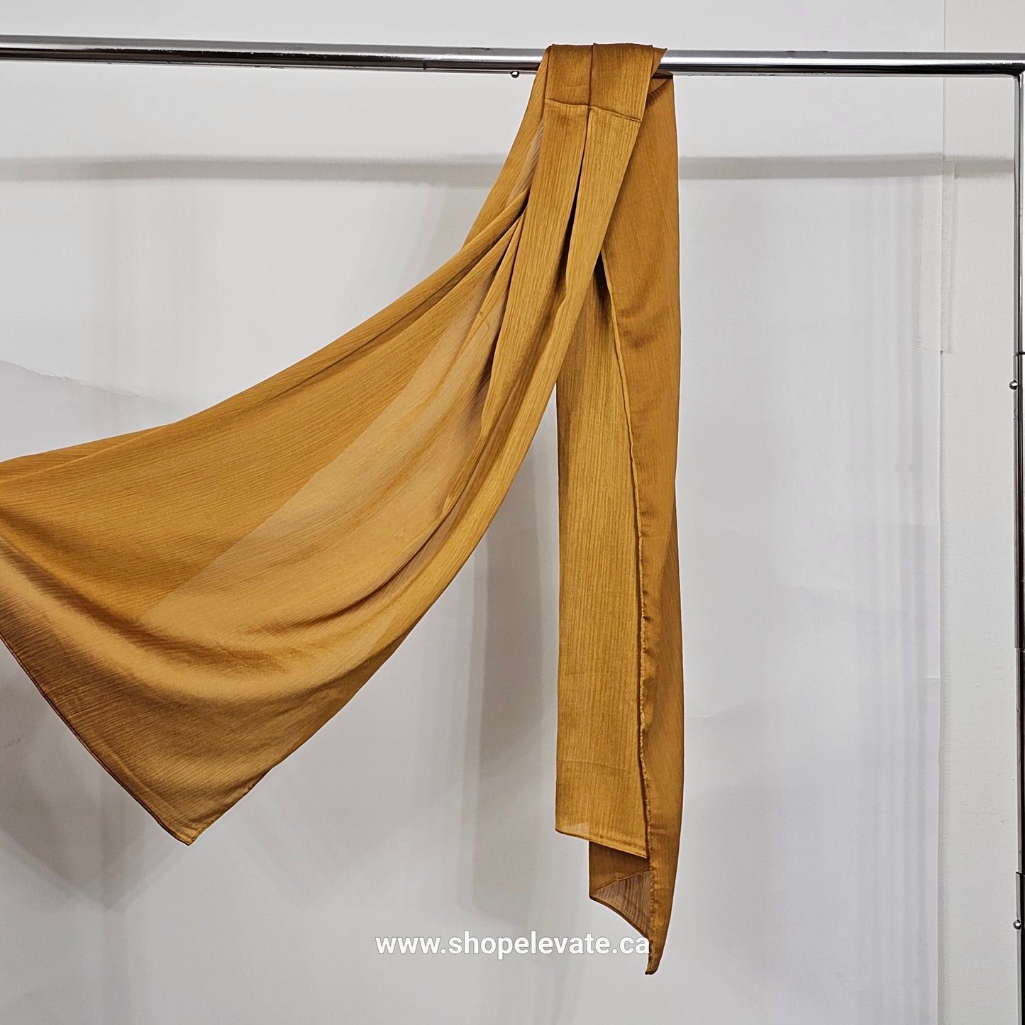 Matte Crepe Satin - Mustard Gold