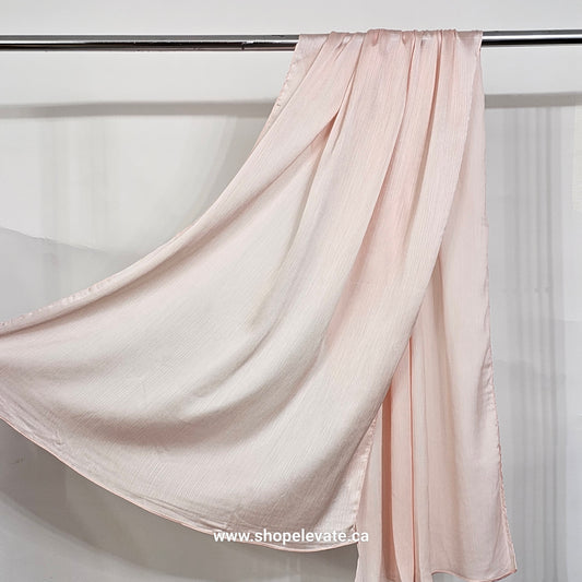 Matte Crepe Satin - Light Peach