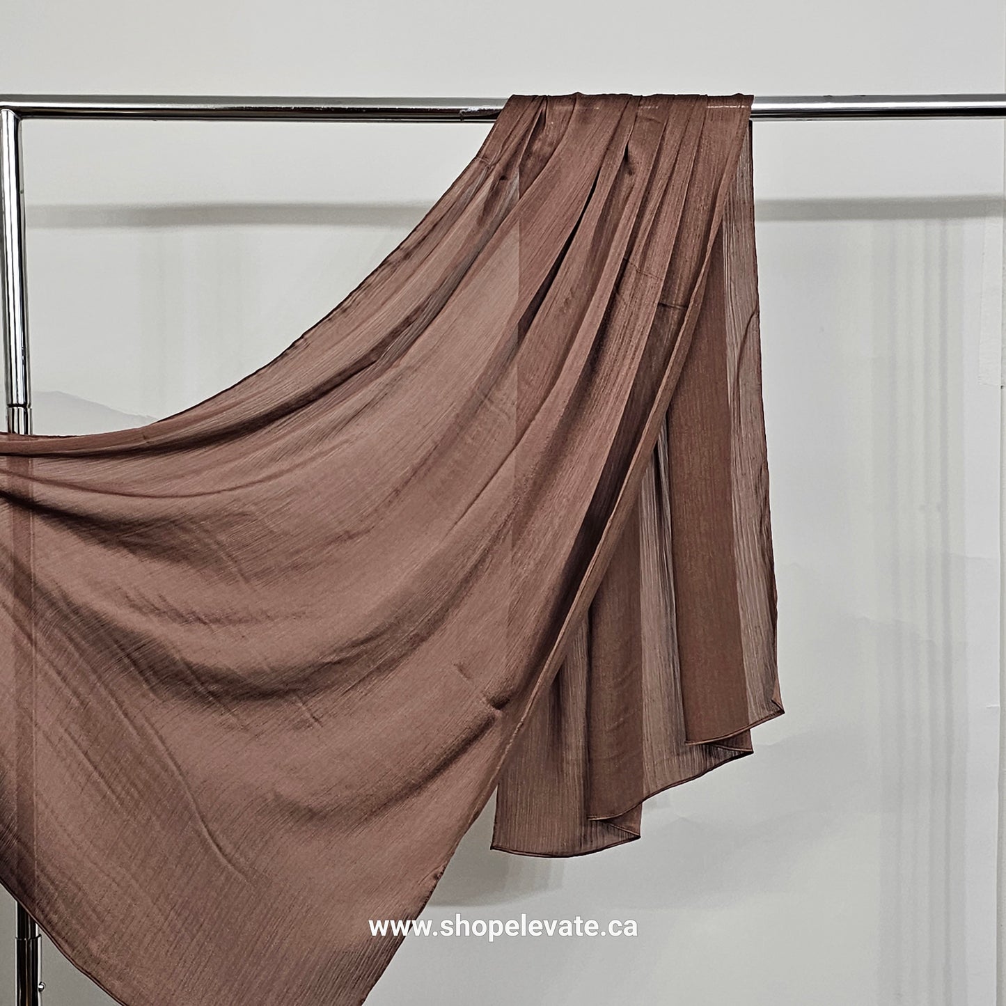 Matte Crepe Satin - Light Brown
