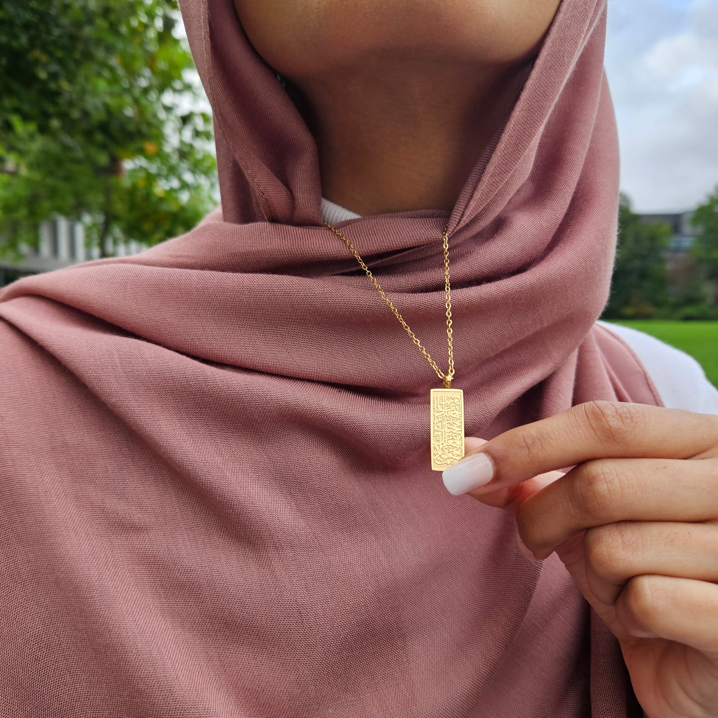 "What Makes you Different Makes you Beautiful" Arabic Necklace Gold