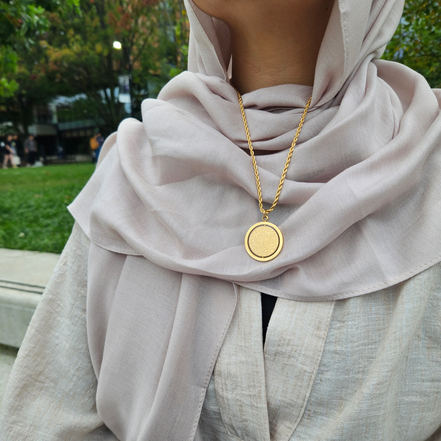 Shahada Necklace Black Gold Silver