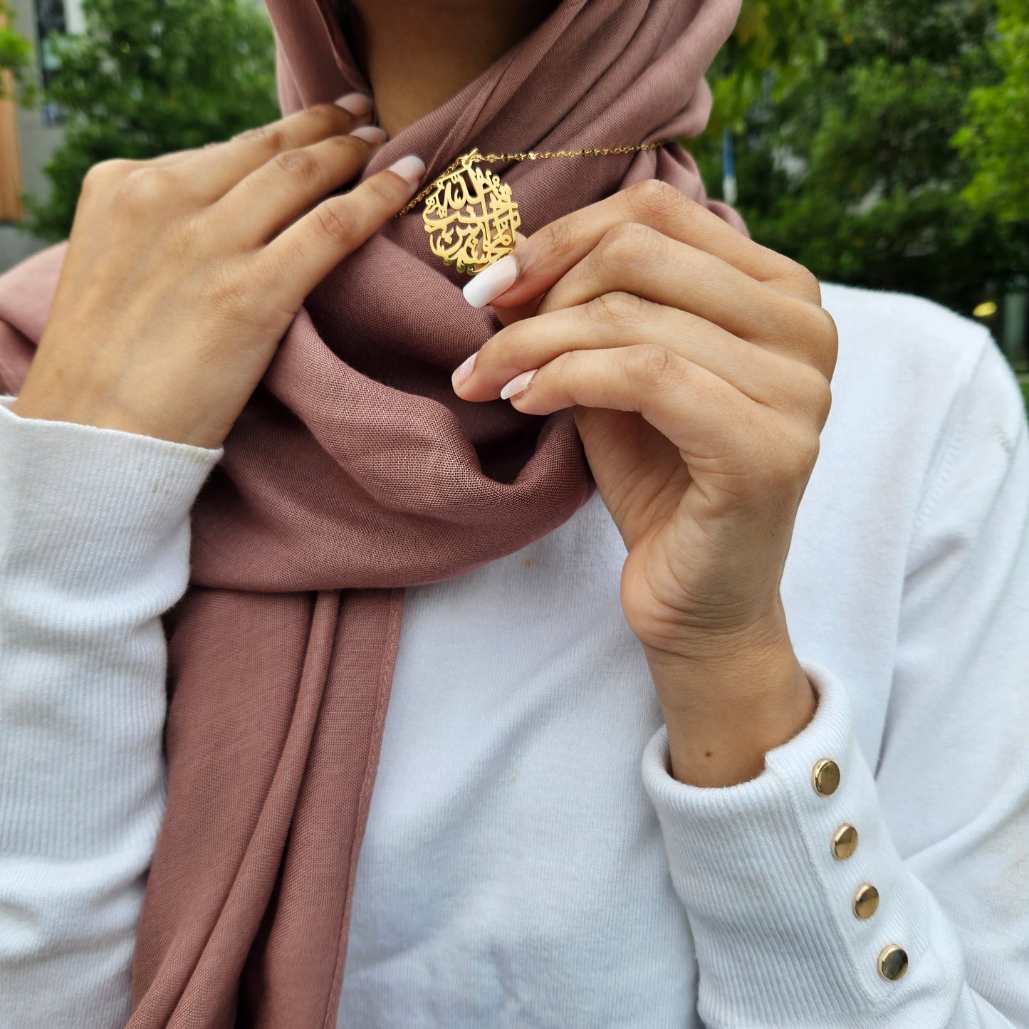 Allah Loves Those Who Do Good | Calligraphy Necklace