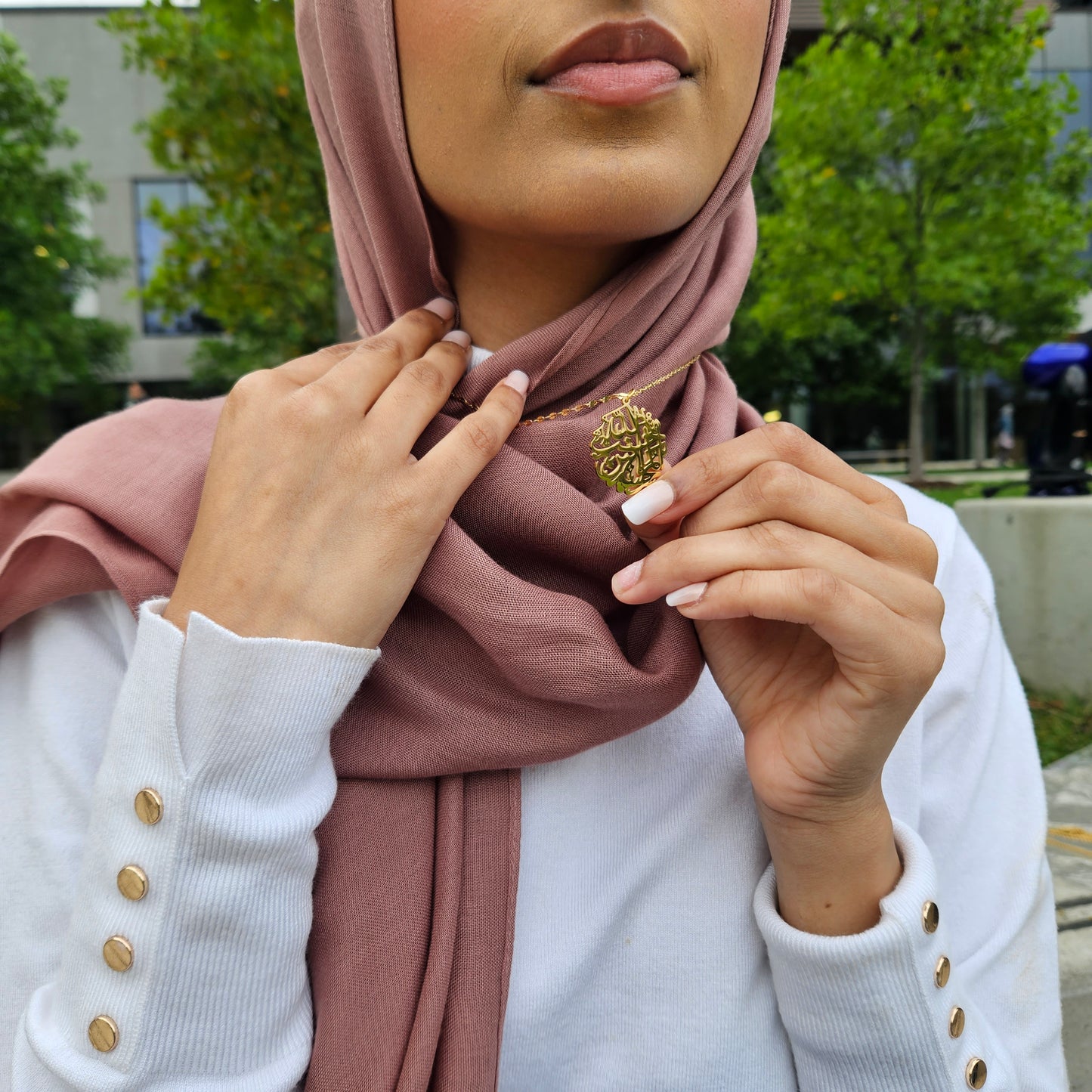 Allah Loves Those Who Do Good | Calligraphy Necklace