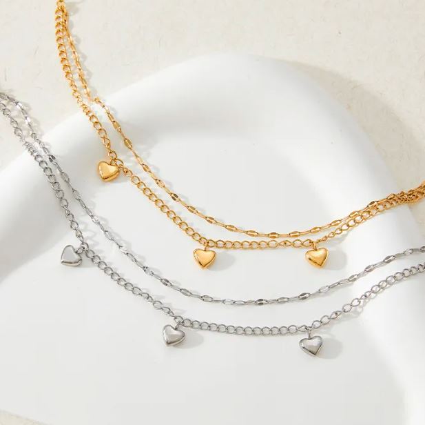 Rose Double Layered Anklet