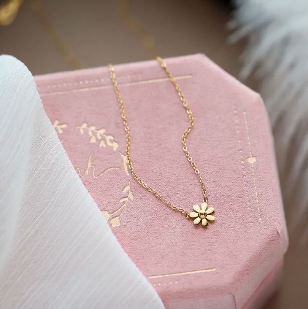Petite Sunflower Necklace