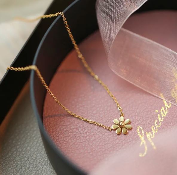 Petite Sunflower Necklace