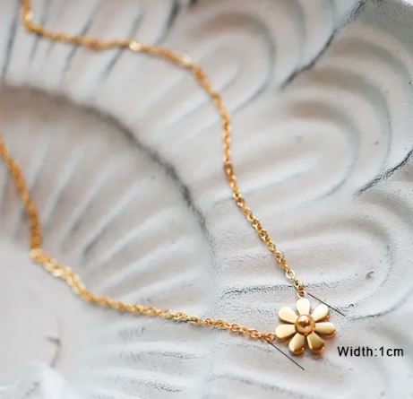 Petite Sunflower Necklace