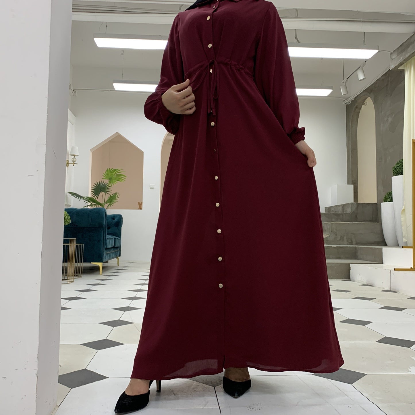 Forever Dress - Dark Maroon