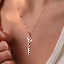 Custom Name Flower Necklace