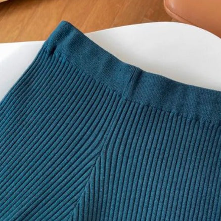 Modest Knitwear Set - Navy