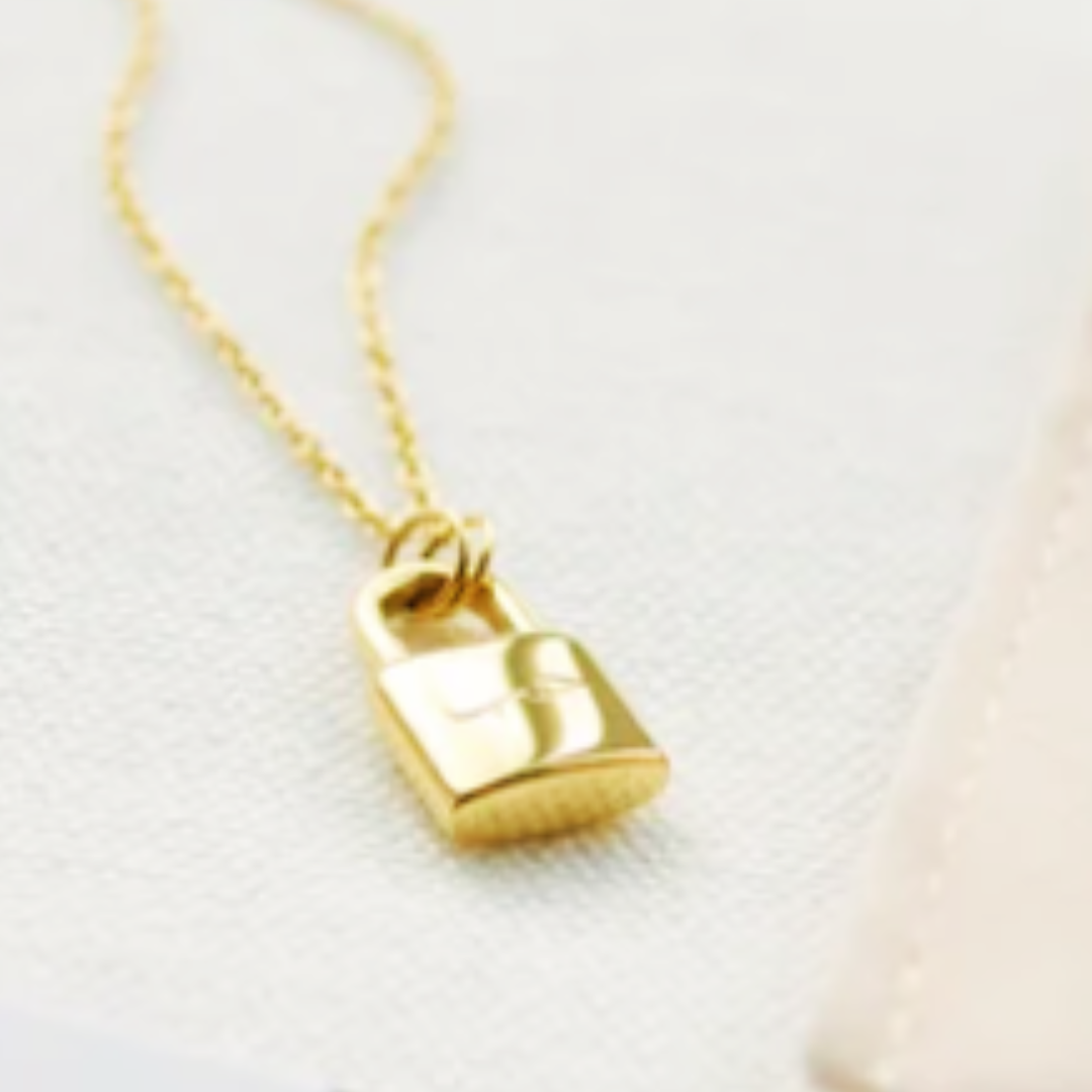 Love "حب" | Tiny Lock Necklace