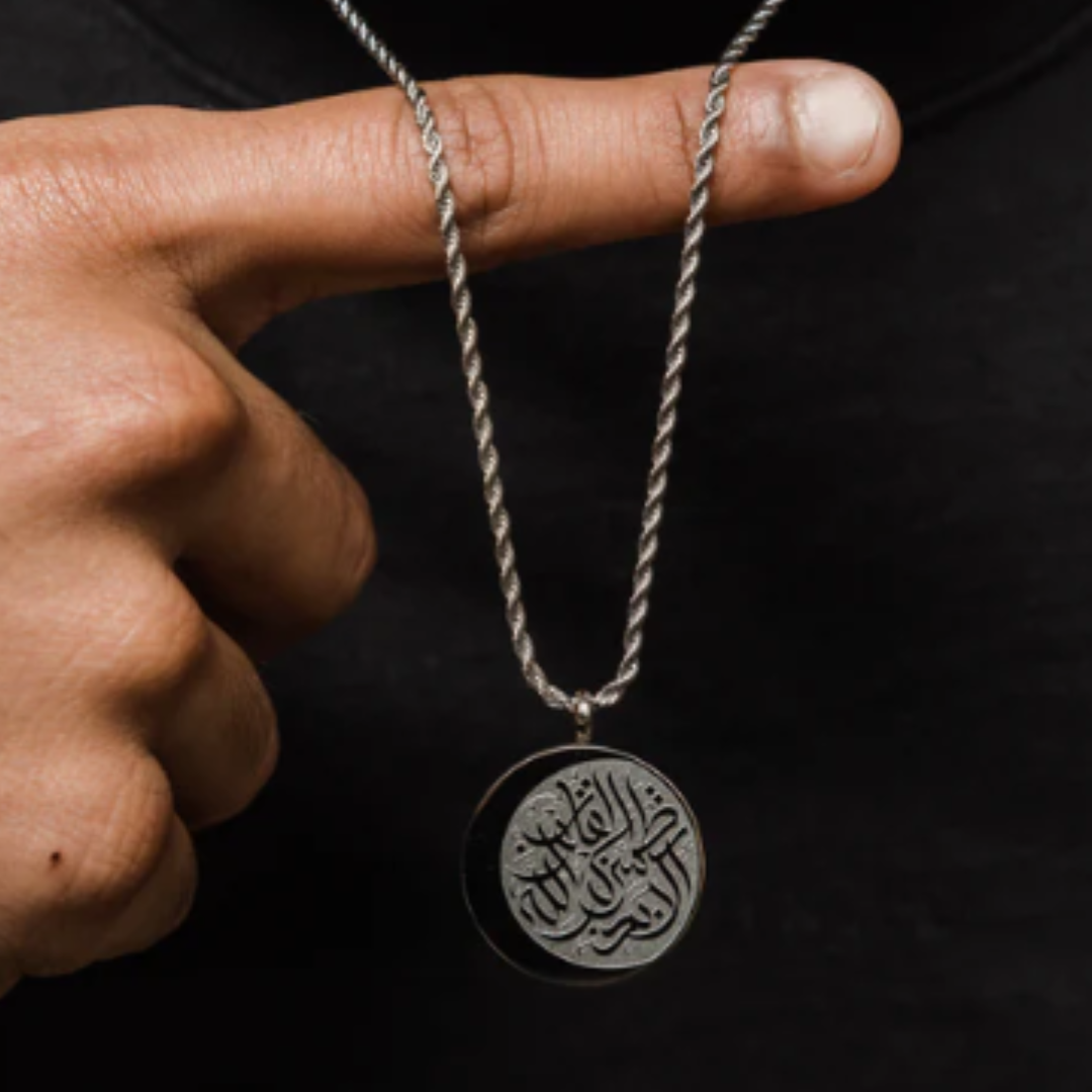 Remeberence of God Brings Comfort | Moon Necklace Men