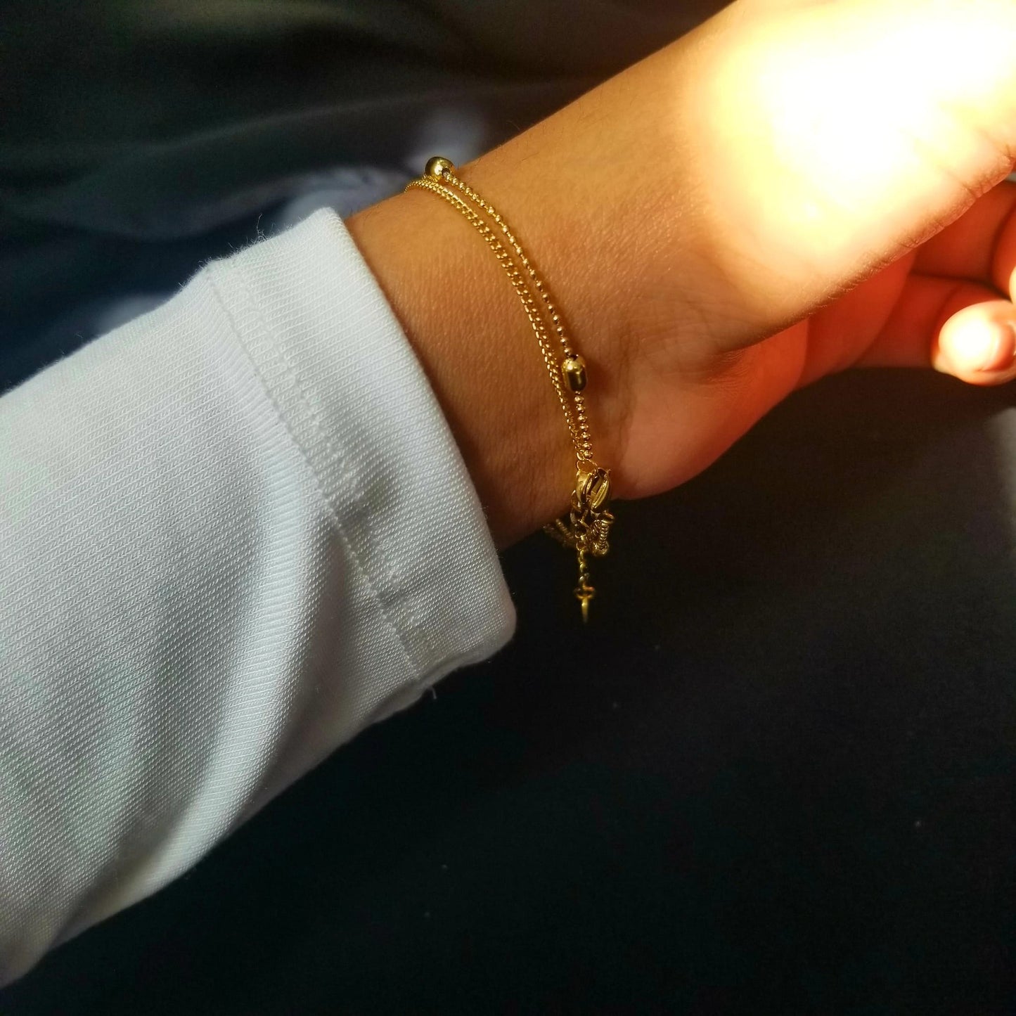 Heart Double Layered Bracelet