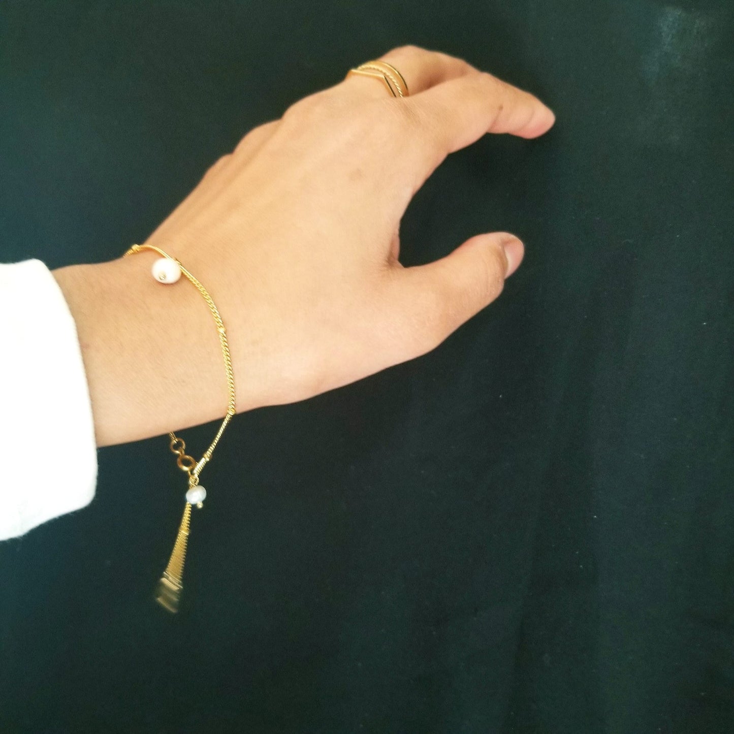 Freshwater Pearl Charm Bracelet