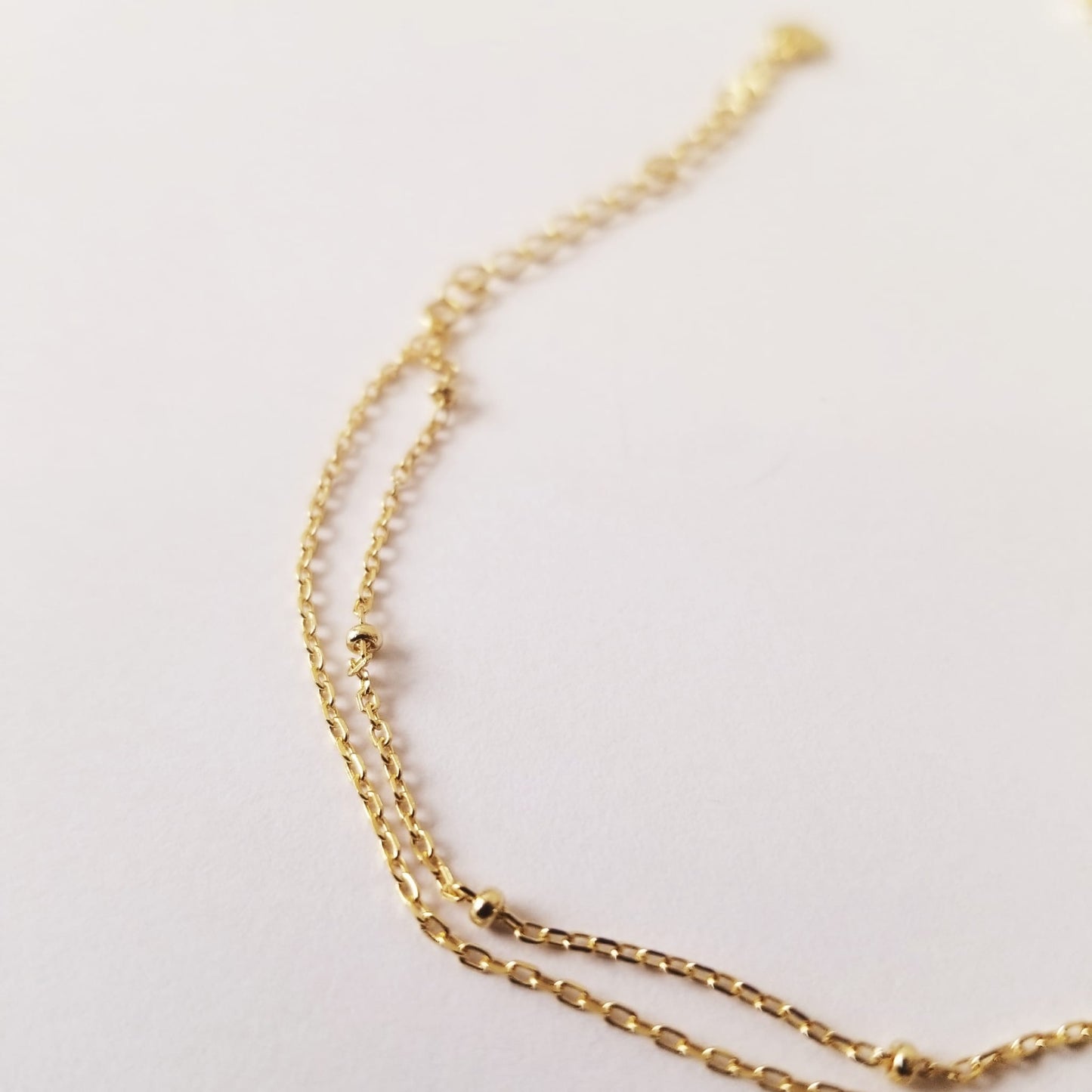 Layered Dotted Anklet