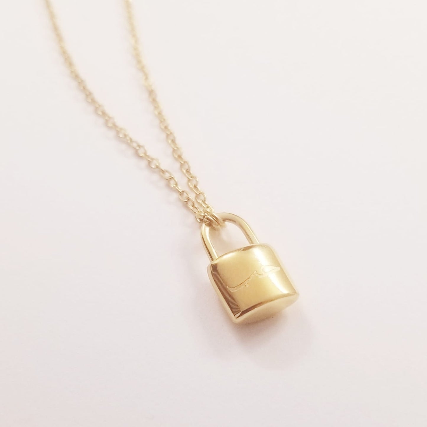 Love "حب" | Tiny Lock Necklace