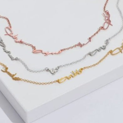 Custom Multiple Name Necklace