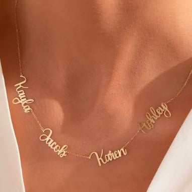 Custom Multiple Name Necklace