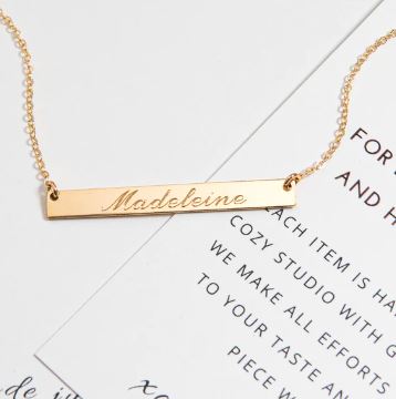 Custom Name Plate Necklace