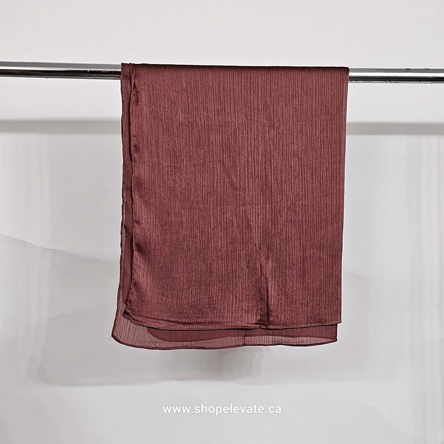 Matte Crepe Satin - Brick