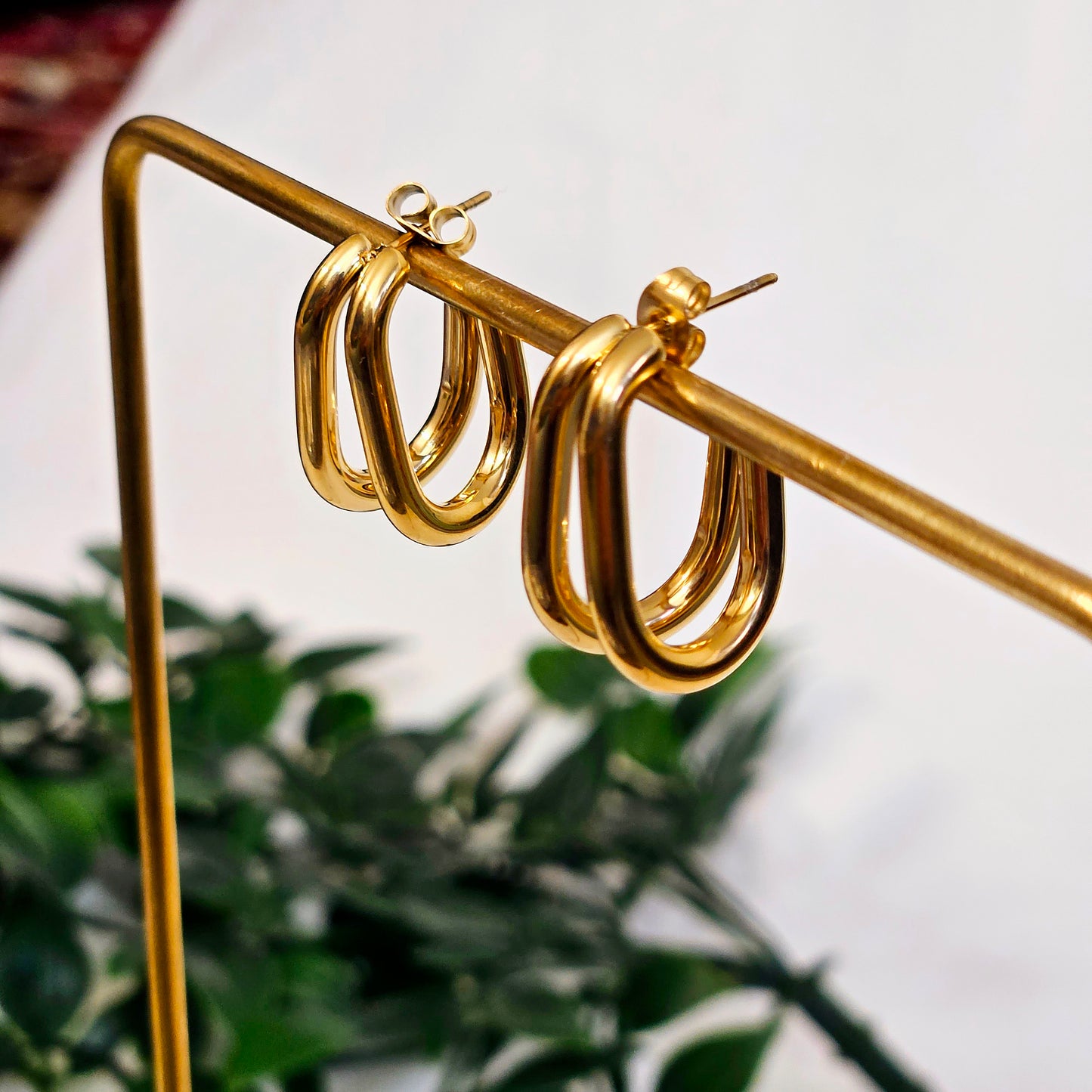 Double Paperclip Earrings