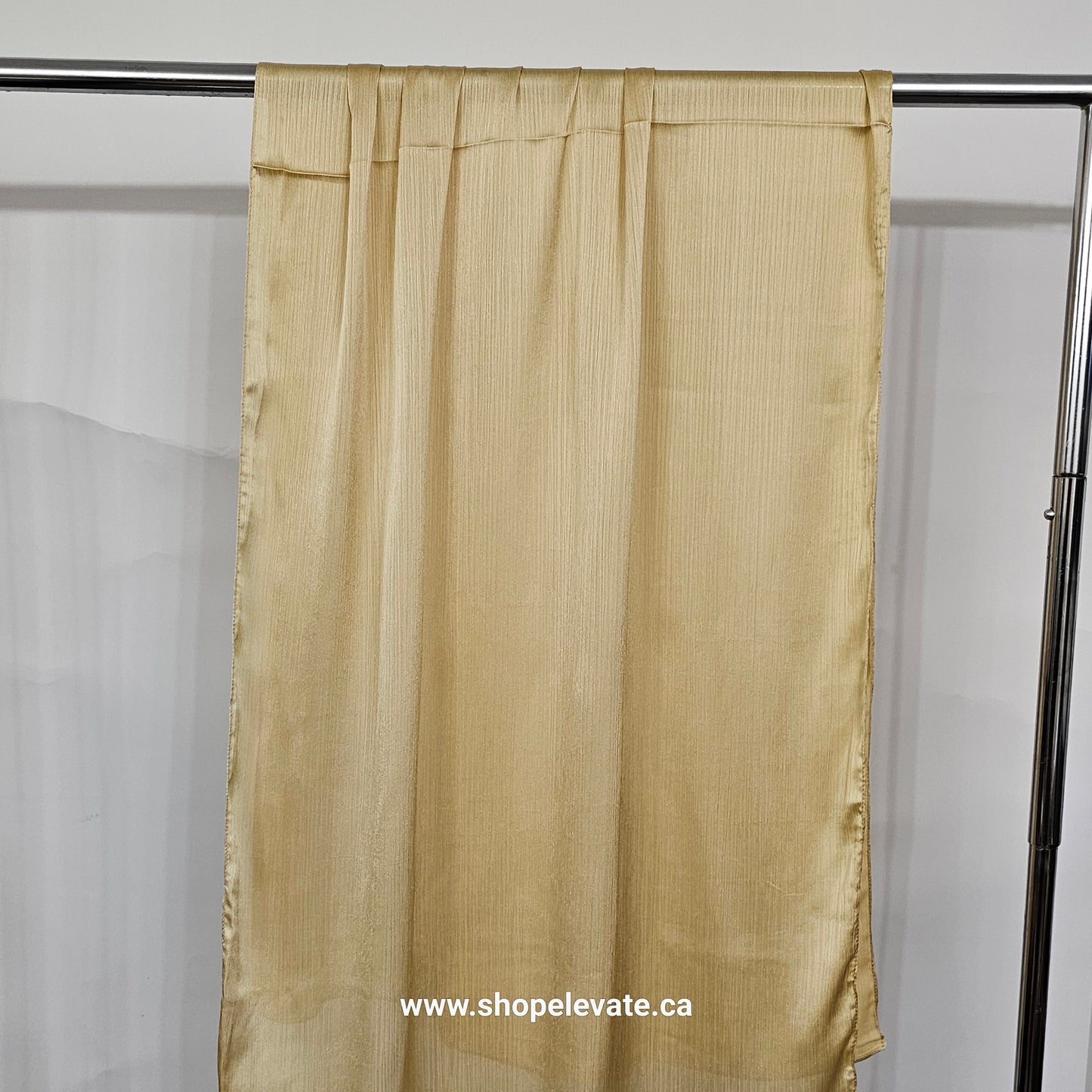 Matte Crepe Satin - Light Gold