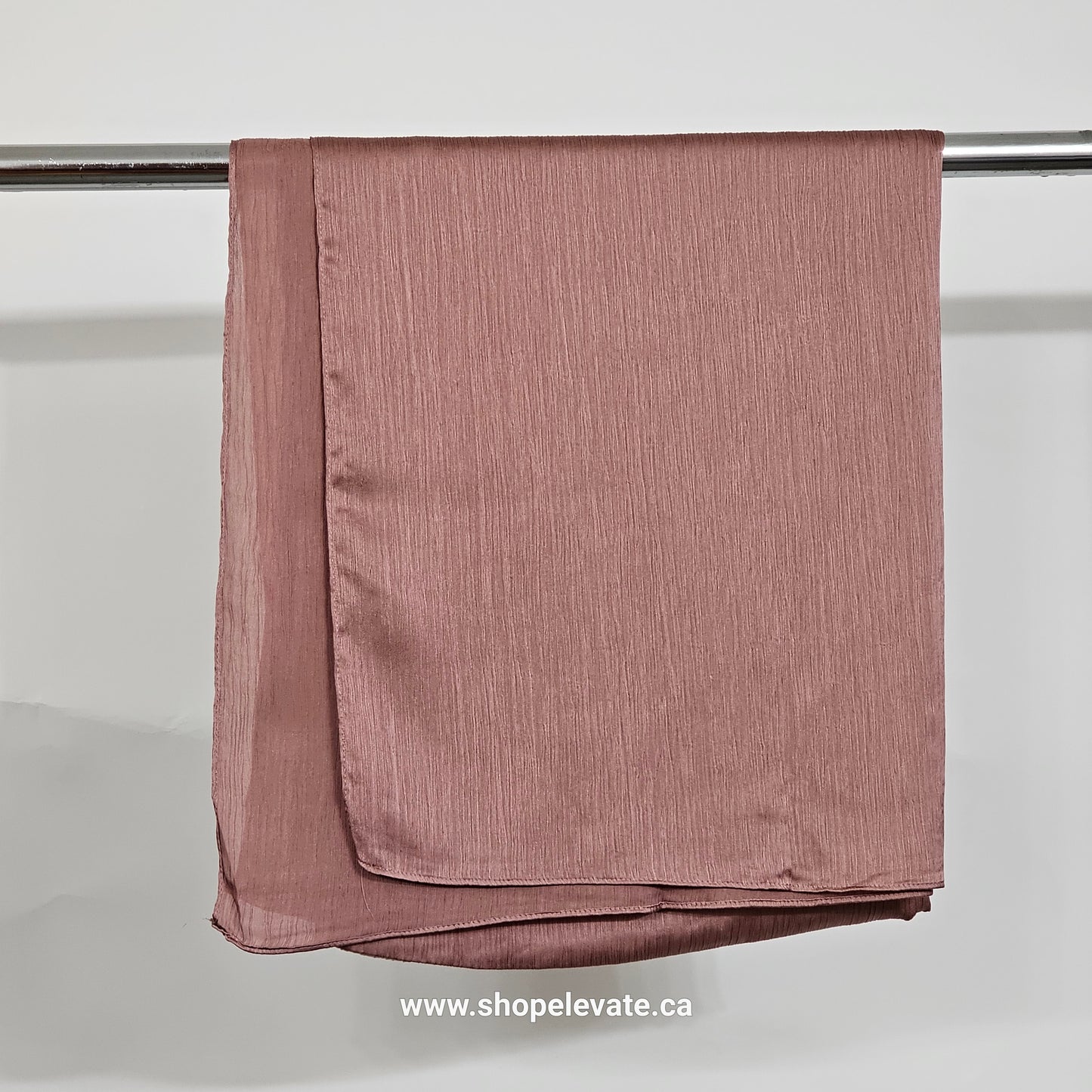 Matte Crepe Satin - Salmon Rust