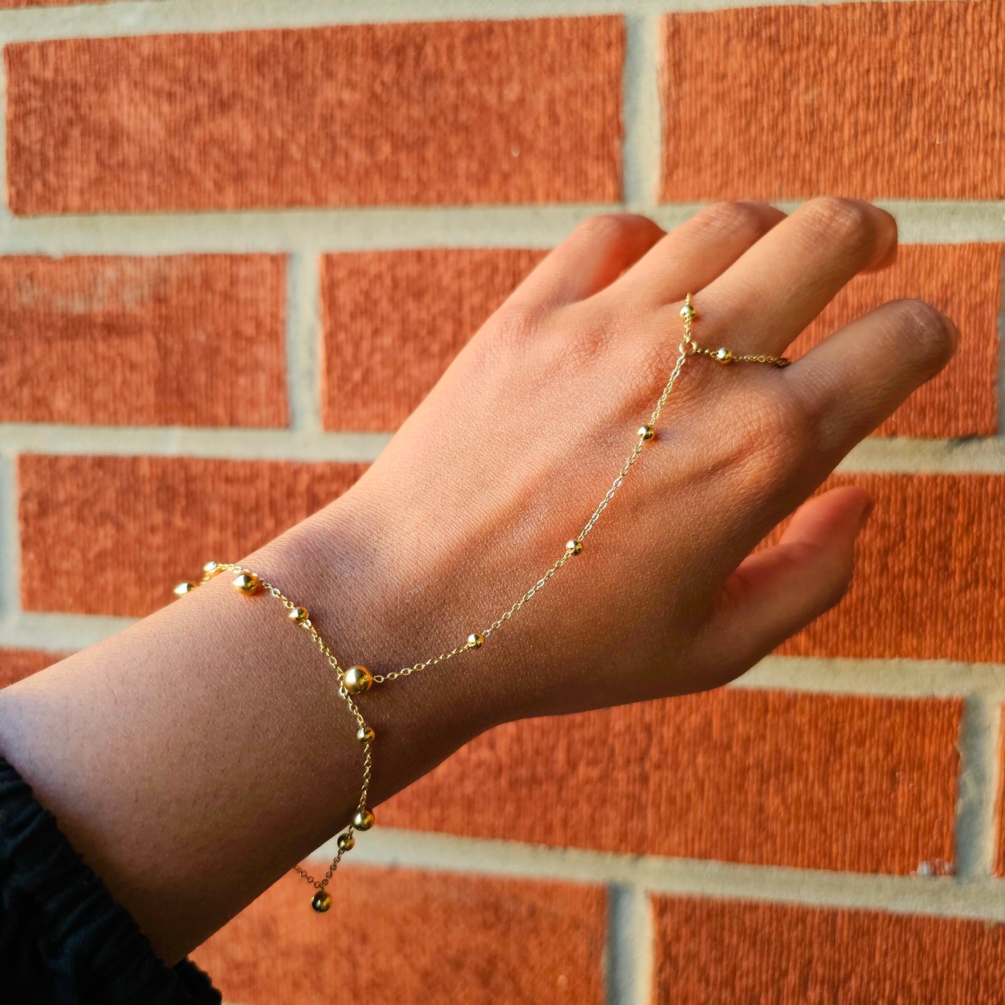 Celestial Orbit Hand Chain - Gold