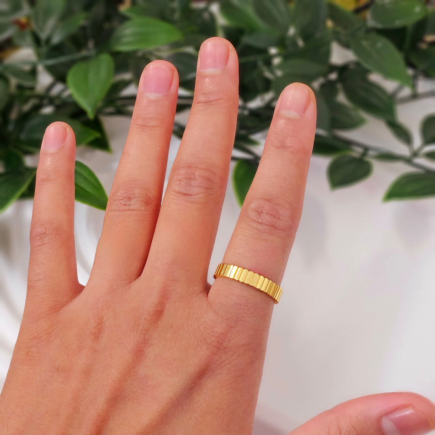 Textured Band Ring