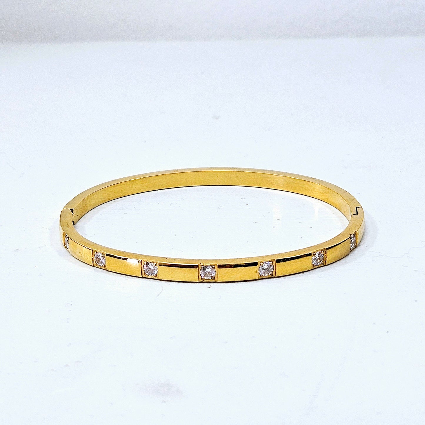 Gemmed Satellite Snap Cuff