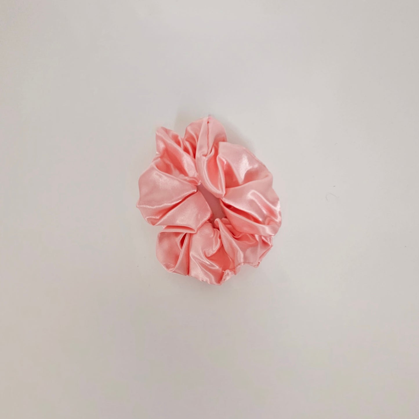 Satin Scrunchie - Peach Pink