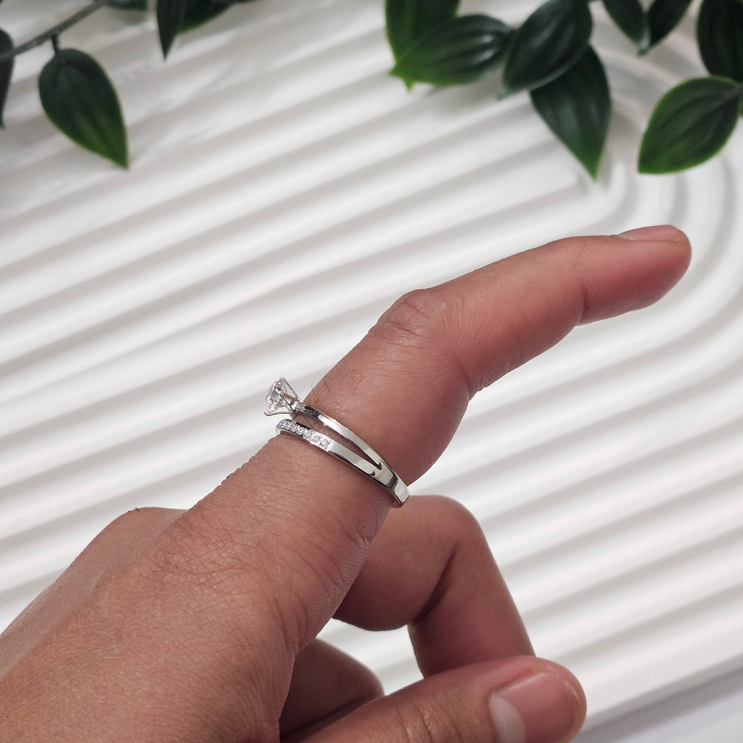 Double Gemmed Ring