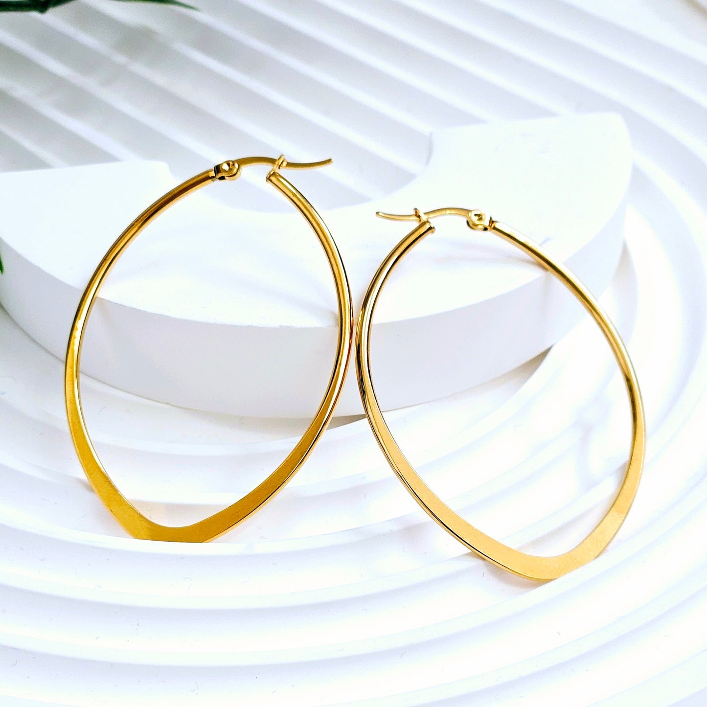 Kite Flat Statement Earrings