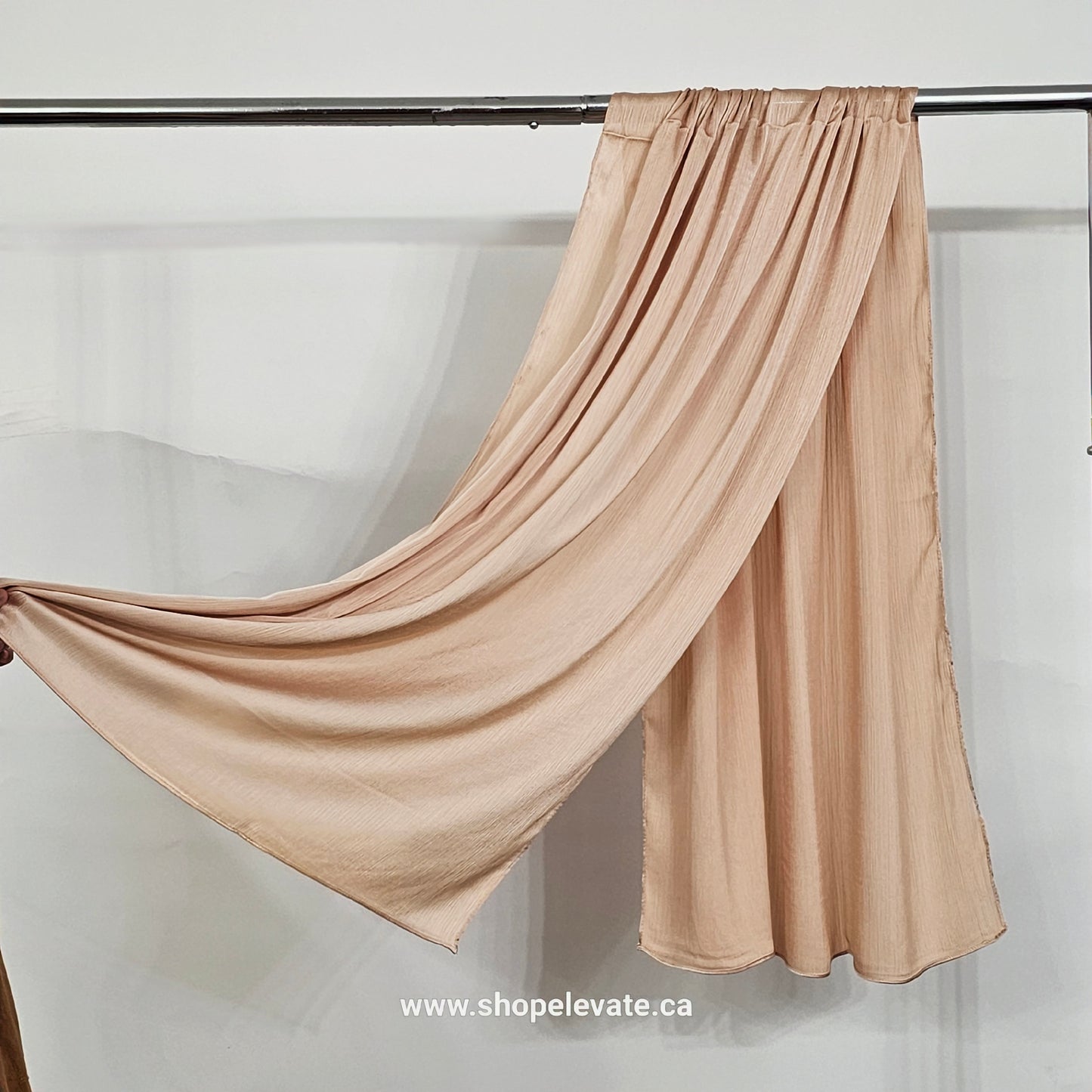 Matte Crepe Satin - Nude Beige