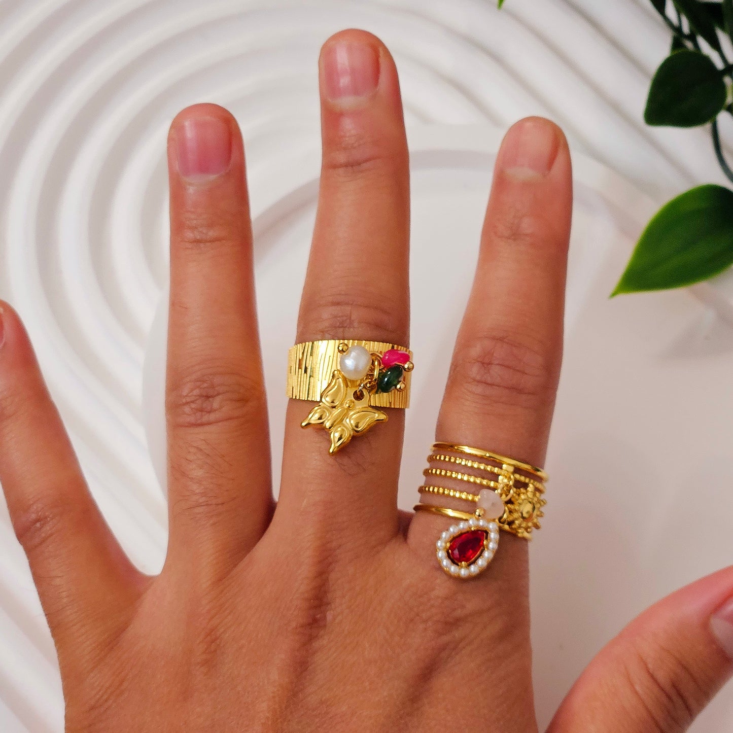 Dangling Charms Ring