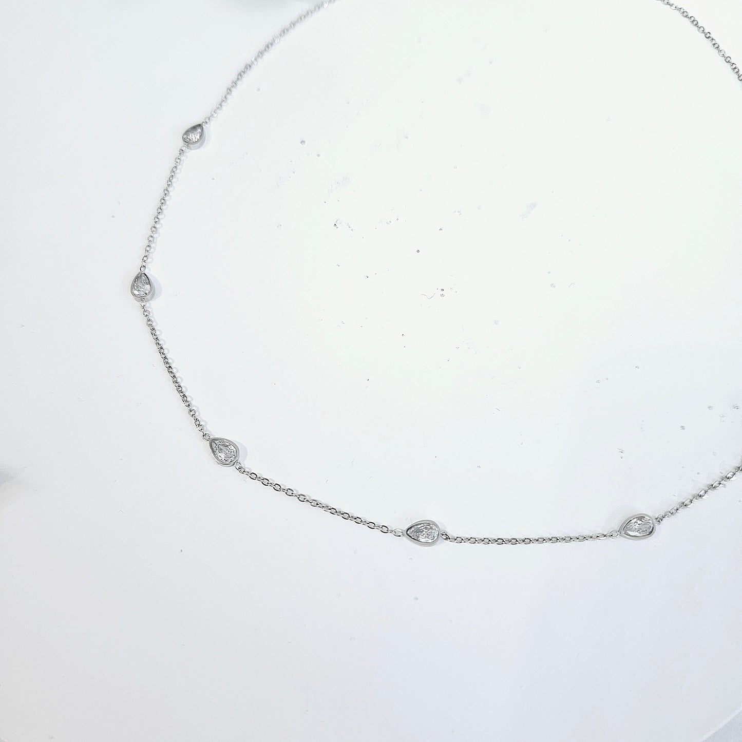 Dainty Teardrop Necklace - Silver or Gold