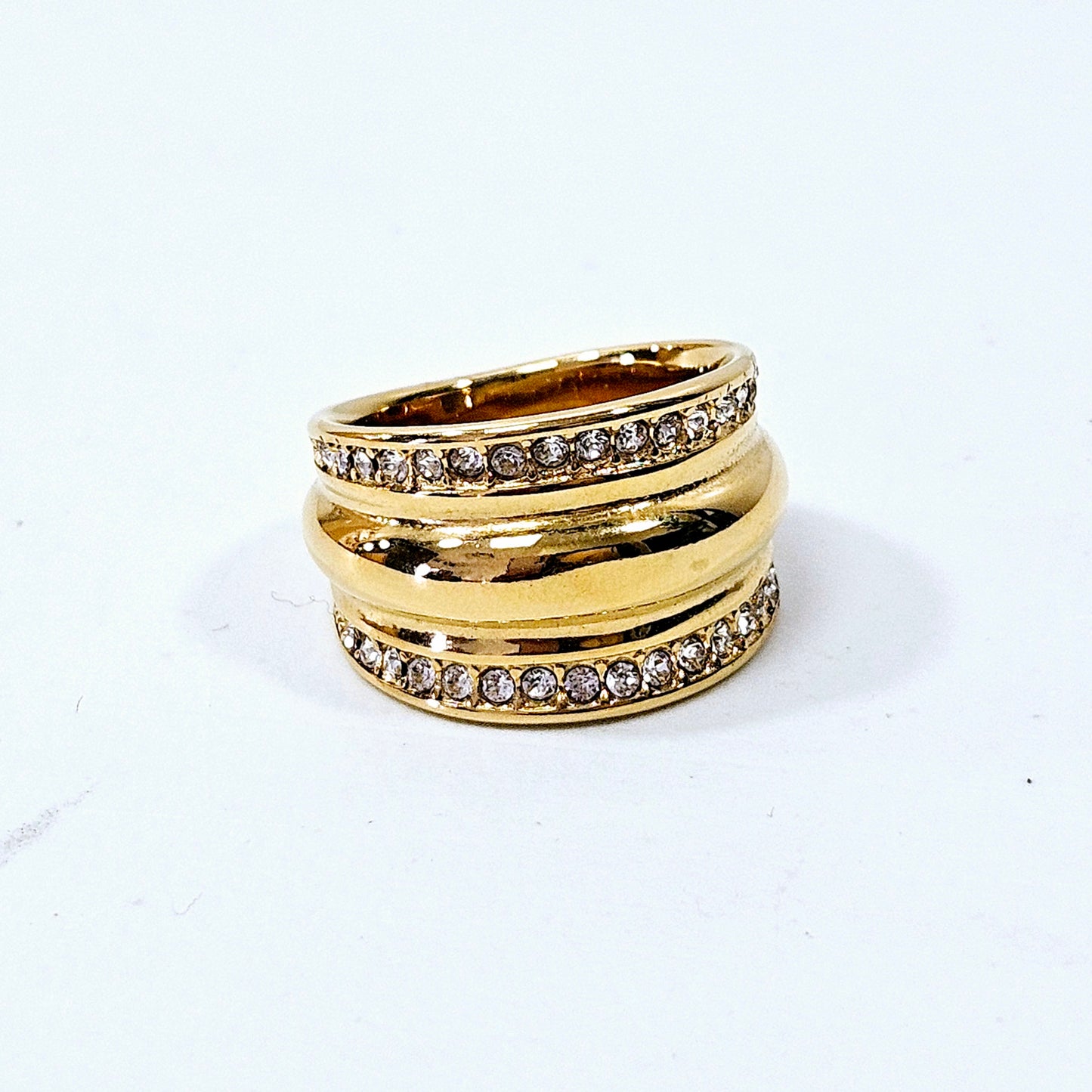 Thick Gemmed Ring