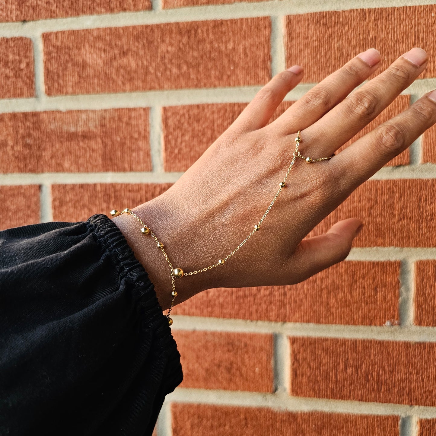 Celestial Orbit Hand Chain - Gold