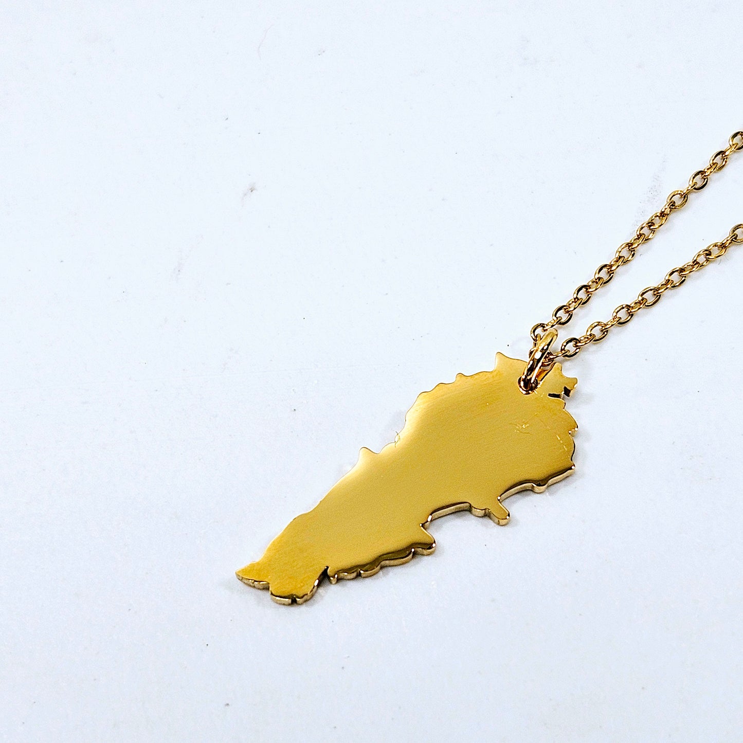 Lebanon Map Necklace
