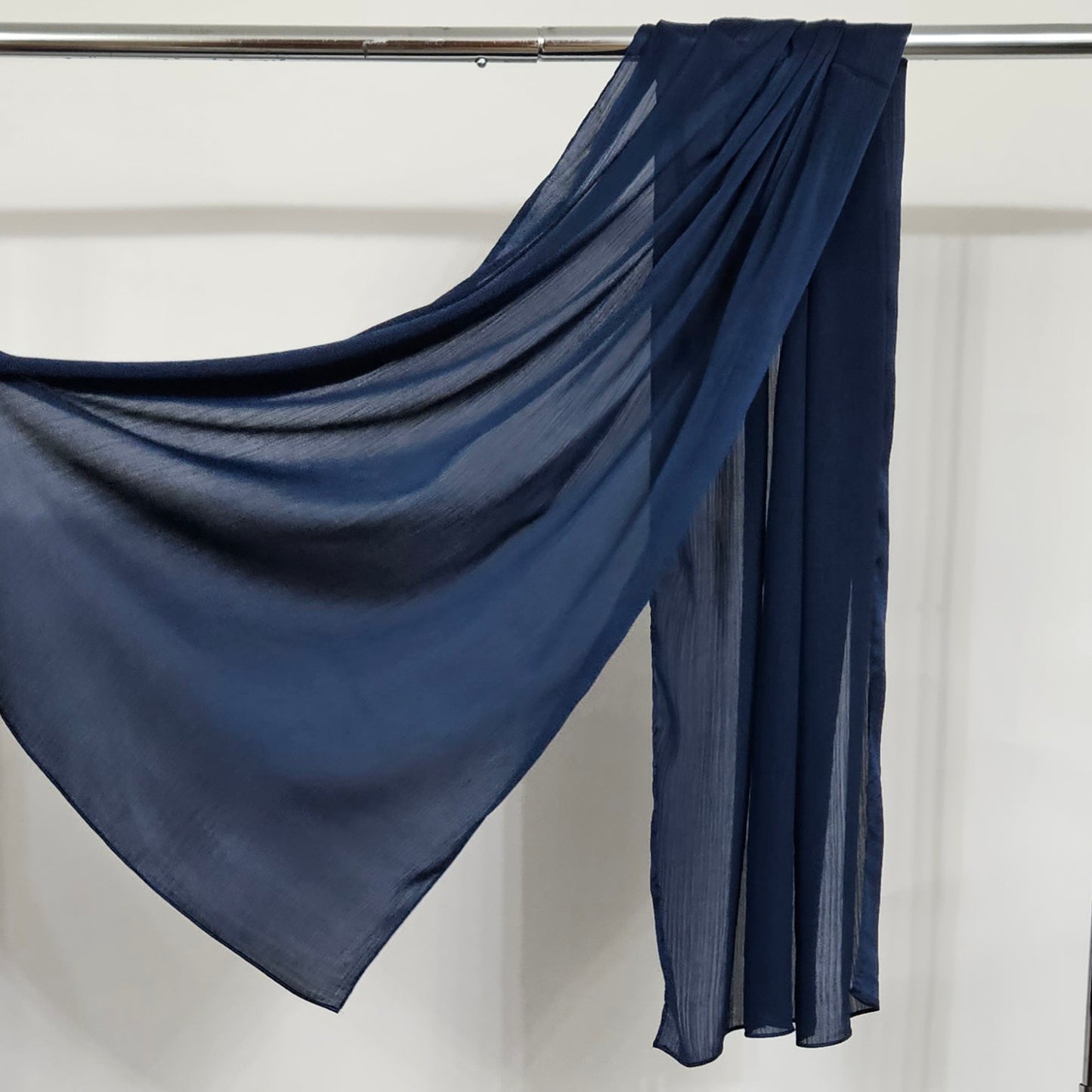 Matte Crepe Satin - Navy Blue