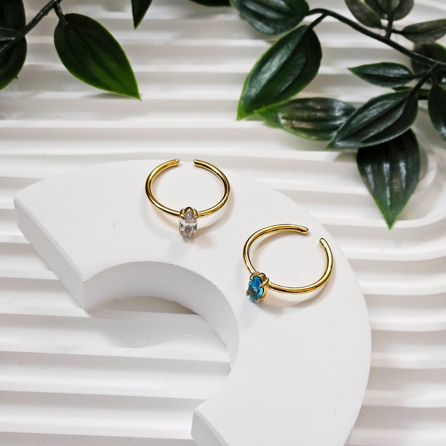 Dainty Single Gemmed Everyday Ring